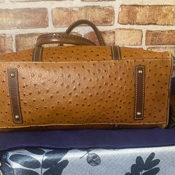Dooney & Bourke Ostrich Bristol Florentine Leather  with Dooney Charms - Picture 9 of 16